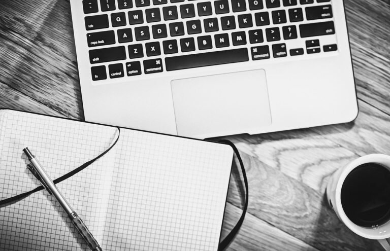 designer working from home workspace