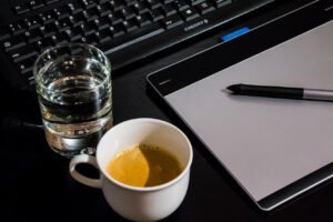 graphic design tablet and laptop