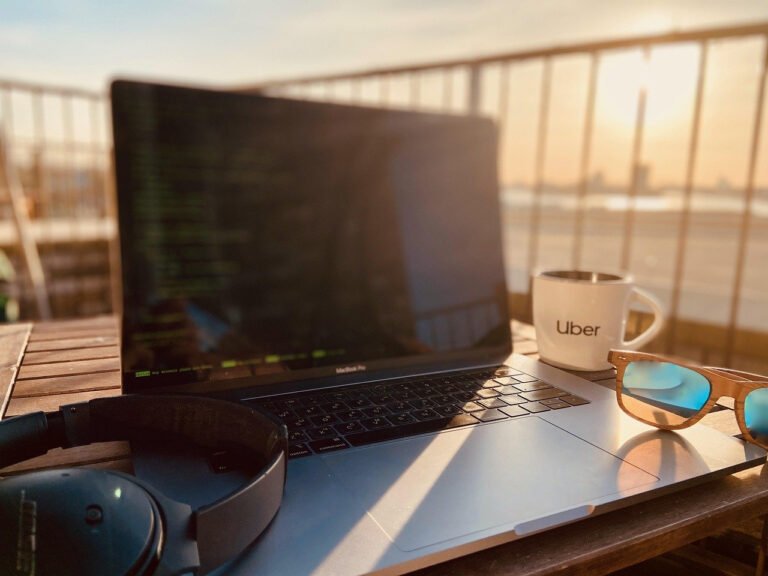 creative designer desk laptop