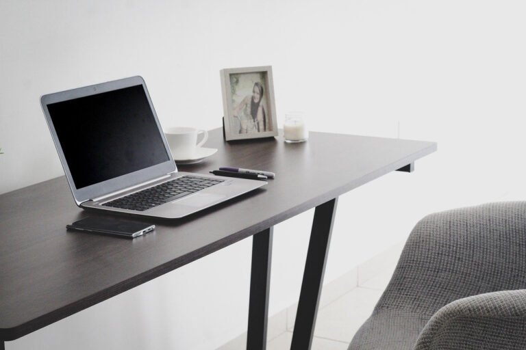 designer working from home workspace