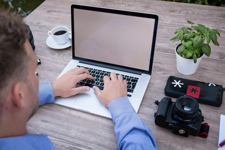 graphic designer working on computer