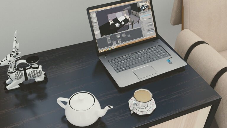 digital graphic design workspace