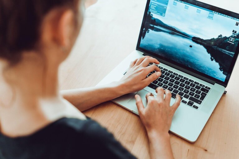 creative designer desk laptop